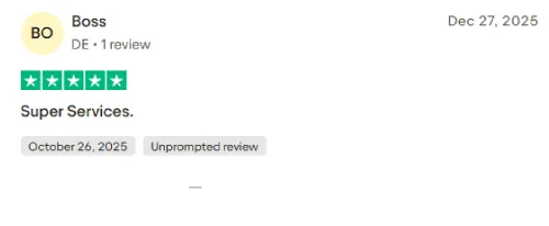 Trustpilot 4.5 Excellent - Super Services.
