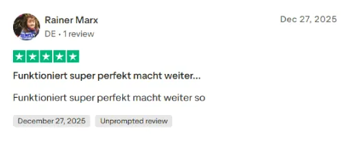 Trustpilot 4.5 Excellent - Funktioniert super perfekt macht weiter…