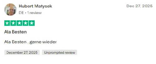 Trustpilot 4.5 Excellent - Ala Besten.